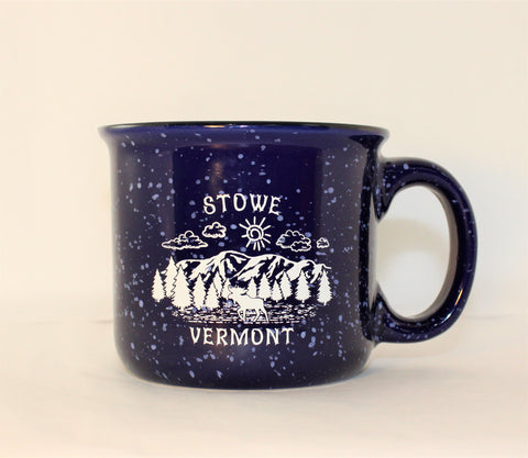 14oz Stowe Camper Mug Cobalt