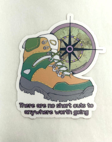 Hiker's Compass Sticker