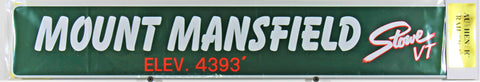 Mt. Mansfield Winter Trail Sign