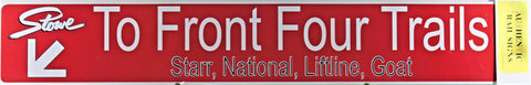 To Front Four Trail Sign