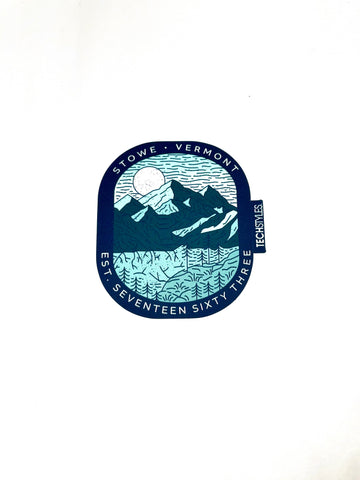 Oval Moon Sticker